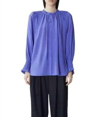 Maria Cher Cabrera Julieta Blouse In Violet