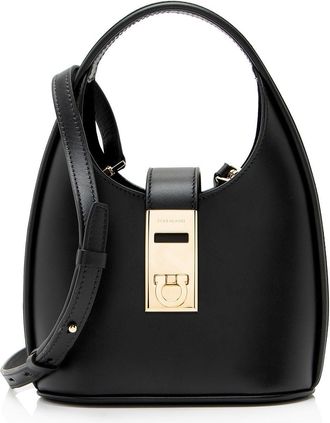 Ferragamo Calfskin Gancini Mini Hobo