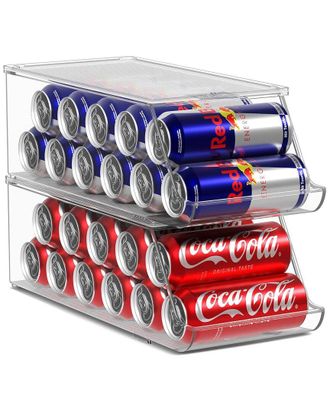 Sorbus Skinny Soda Can Organizer - 2 Pack