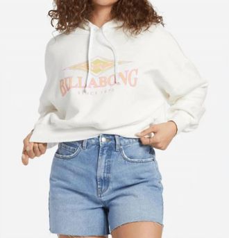 Billabong All Time Fleece Sweatshirt In Salt Crystal