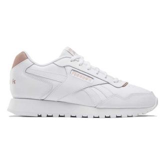 Reebok Women Glide Sneaker, White/White/Rose Gold, 4