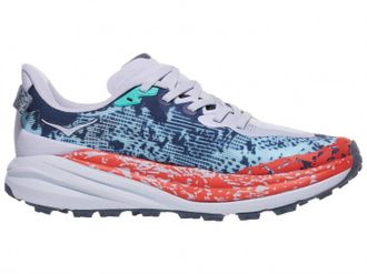 Hoka One One Womens Speedgoat 6 Trail Running Shoe In Gull/stormy Skies