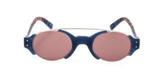 Linda Farrow ERDEM EDM8 C3 Womens Sunglasses Blue Size 48