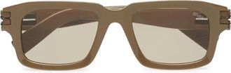 Ermenegildo Zegna Occhiali da sole squadrati - Marrone