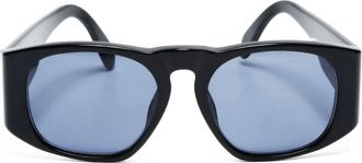 Chanel 1990s CC-logo sunglasses - Black