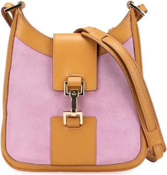 Gucci 2000-2015 Suede Jackie crossbody bag - women - Suede - One Size - Purple