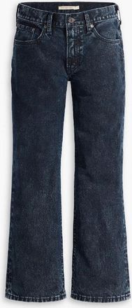 Levi's Womens Levis Mid Rise Straight Leg Jeans in Deep Dahlia - Blue - Size 28W/32L