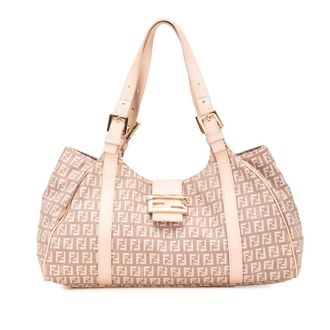 Fendi Pre-owned Fendi Zucchino Canvas Shoulder Bag Ladies ZXETMJ9TLBX5WR8Z