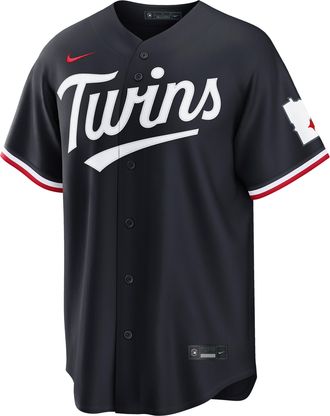 Nike Minnesota Twins Nike Mens MLB Stadium Jersey in Blue | RE260IQFTIS-43L