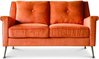 PIB Sof&aacute; 2 pl terciopelo naranja