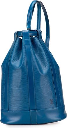 Louis Vuitton Pre-owned Womens Epi Noe Leather Backpack - Blue - One Size