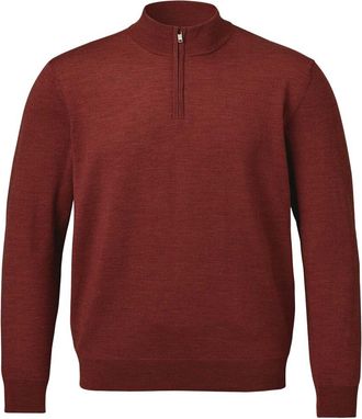 CHARLES TYRWHITT Merino Wool Zip Neck Sweater