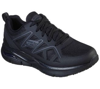 Skechers Mens Sneaker Work Shoes In Black