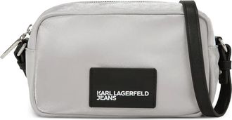 Karl Lagerfeld Borsa a tracolla con applicazione - Grigio