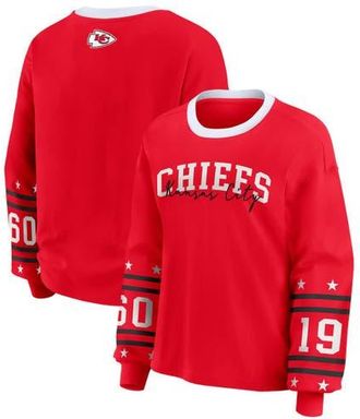 WEAR by Erin Andrews Womens WEAR by Erin Andrews Red Kansas City Chiefs Sport Long-Sleeve T-Shirt at Nordstrom, Size Small