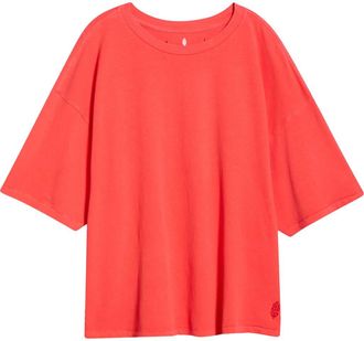 Free People FP Movement Tackle Cotton T-Shirt in Grapefruit at Nordstrom, Size Large Regular