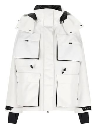 Gucci pocket hooded jacket - women - Fabric - S - White