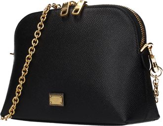 Dolce & Gabbana Womens Black Leather Shoulder Bag