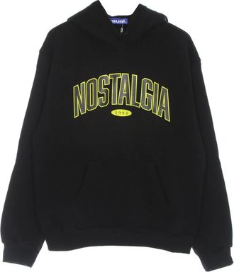 Usual Black College Hoodie Lange Mouw Sweatshirt - Heren - Hoodies - Zwart - M - Katoen - Hoodies & sweatvesten