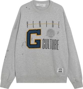 Golden Goose Sweatshirts, female, Gray, Size: L Journey Sweatshirt