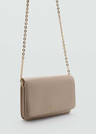 Mango Borsa a tracolla piccola bianco sporco - Donna - Taglia unica - MANGO