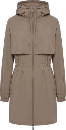 Herno Parkas, female, Brown, Size: S Short Parka