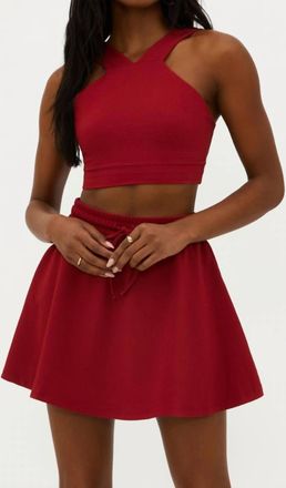 Beach Riot Adia Top In Red Waffle