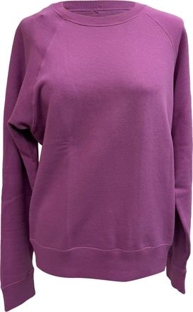Tom Ford Raglan Sleeve Sweatshirt in Violet Cotton