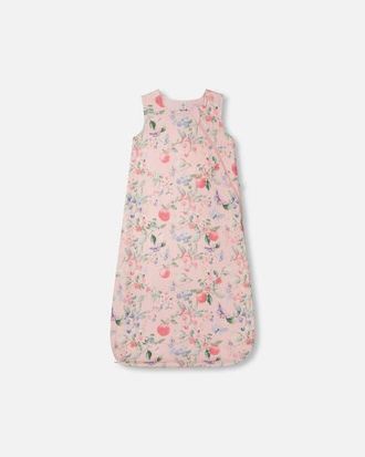 Deux par Deux Cotton Jersey Muslin Printed Berries Sleep Sack in Pink Printed Berries at Nordstrom, Size 18-24M
