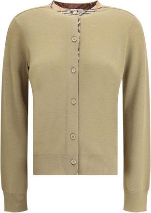 Burberry Brown Wool Oves Aries Womens Cardigan