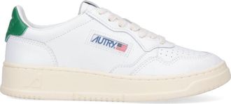 Autry White Medalist Low Leather Sneakers