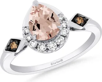 Le Vian Ladies Morganite Cocktail Rings set in 14K Vanilla Gold LADC 91WG