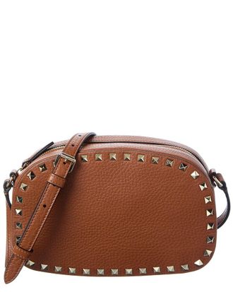 Valentino Rockstud Grainy Leather Camera Bag
