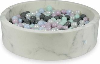 OEM Piscina Seca 110x30 M&aacute;rmol Con 400 Bolas: Menta Claro, Rosa Claro Perla, Azul Claro Perla, Perla, Gris