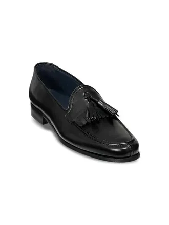Paul Fredrick Lennon Kiltie Tassel Loafer in Black at Nordstrom, Size 11.5