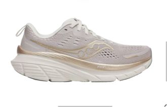 Saucony Womens Guide 18 Shoe In Oat/quartz
