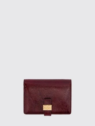 Ganni Sue Flat Vegan Leather Wallet with Butterfly Logo