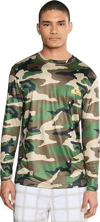 Quiksilver Everyday Long Sleeve Surf T-Shirts Mens Swimwear Camo : 2XL, Polyester/Spandex