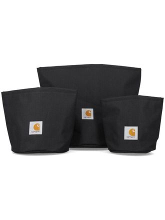 Carhartt Work in Progress Set di tre vasi Groundworks Planter - Nero