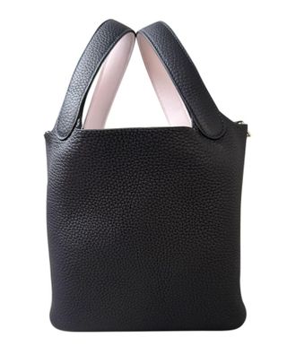 Herm&egrave;s Limited Edition Picotin 18 in Caban and Mauve Sylvester Clemence Leather with Palladium Hardware