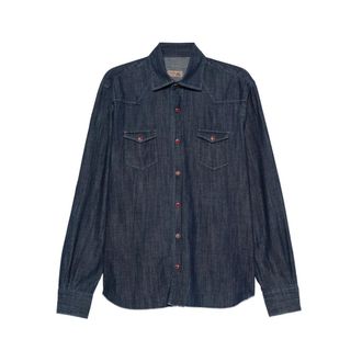 Barba Chest-pocket Denim Shirt