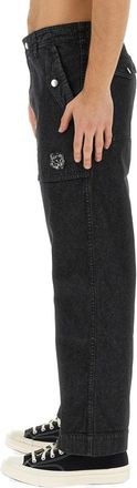 Maison Kitsun&eacute; Workwear Cotton Jeans - Black
