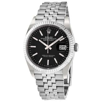 Rolex Pre-owned Rolex Datejust Black Dial Ladies Watch M126234-0015