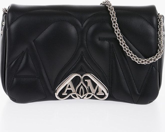 Borsa SEAL Trapuntata con Tracolla Removibile Alexander McQueen