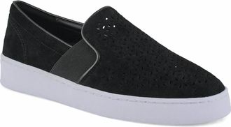 Vionic Womens Kani Slip On Loafer In Black Suede