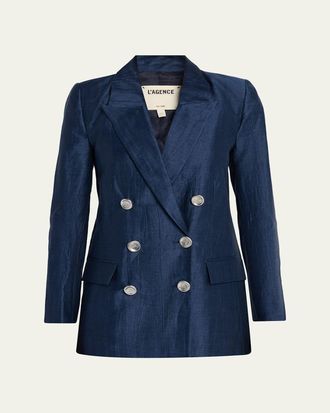 L'agence Cambrie Oversized Double-Breasted Blazer