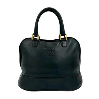 Loewe Pre-owned Boston Handtas Tote - Dames - Vintage Handtas - Zwart - ONE Size - Leer - Vintage
