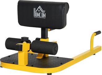 OEM 3-en-1 M&aacute;quina Equipo De Sentadilla Para Ejercicios Abdominales Tablero Supino Multifuncional Ayuda En Cuclillas Equipo Amarillo