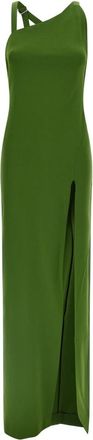 The Attico Asymmetrische Jurk - Dames - Avondkleed - Groen - M - Kleedjes