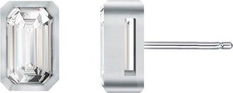 Rachel Glauber Rhodium Plated Cz Studs